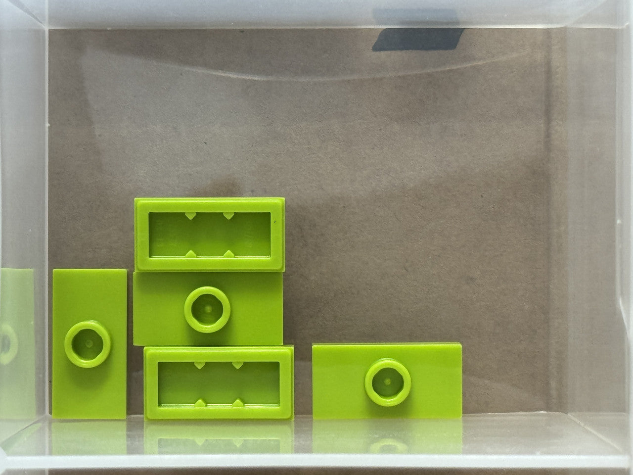 LEGO Parts - Lime Plate 1 x 2 with 1 Stud (Jumper) - No 15573 - QTY 5