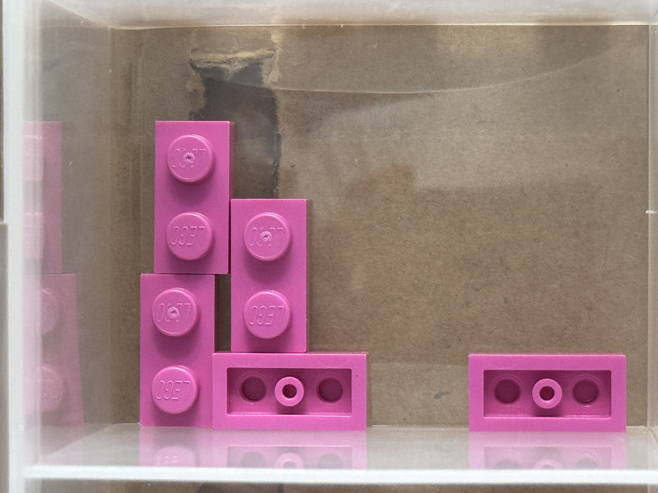 LEGO Parts - Dark Pink Plate 1 x 2 - No 3023 - QTY 5