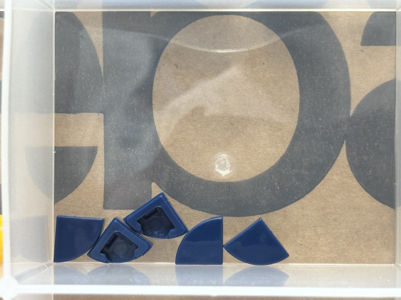 LEGO Parts - Dark Blue Tile, Round 1 x 1 Quarter - No 25269 - QTY 5
