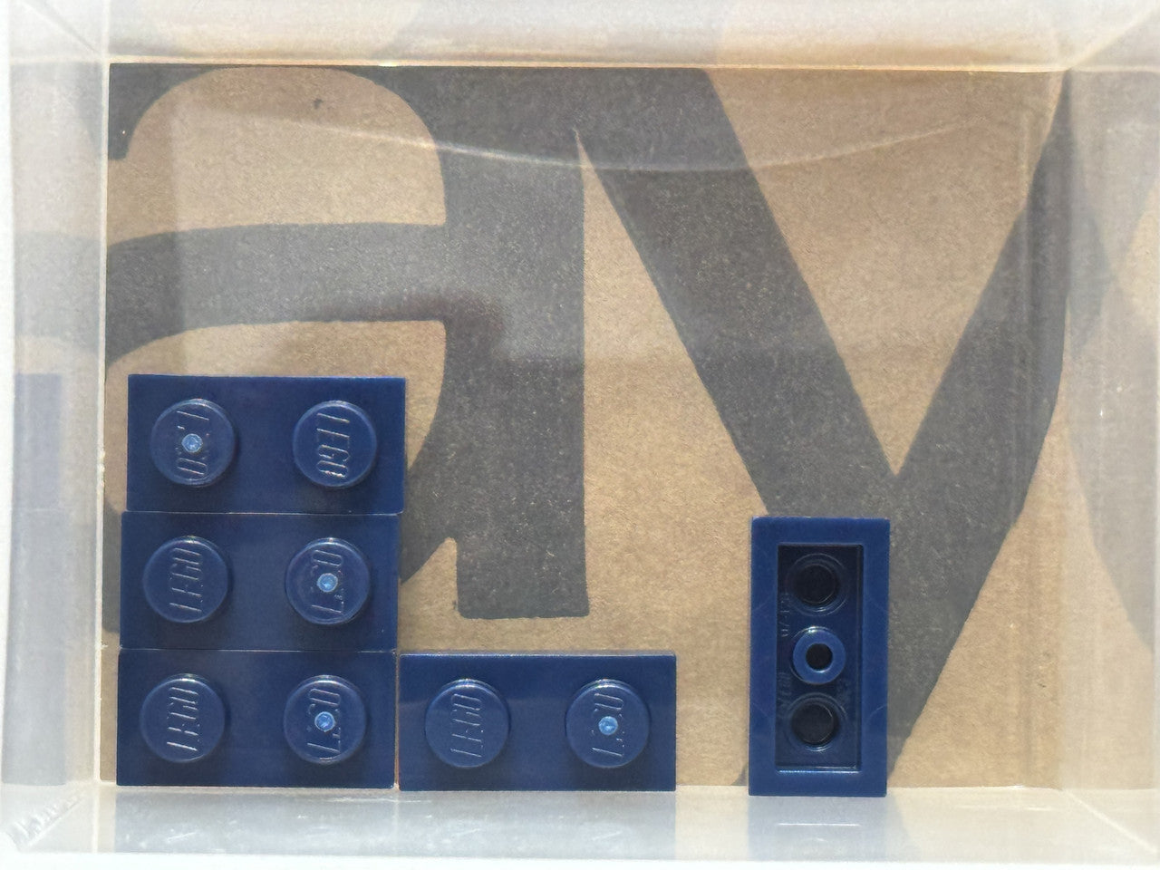 LEGO Parts - Dark Blue Plate 1 x 2 - No 3023 - QTY 5