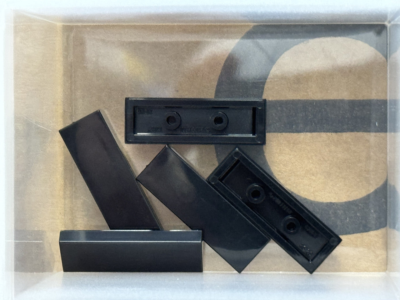 LEGO Parts - Black Tile 1 x 3 - No 63864 - QTY 5