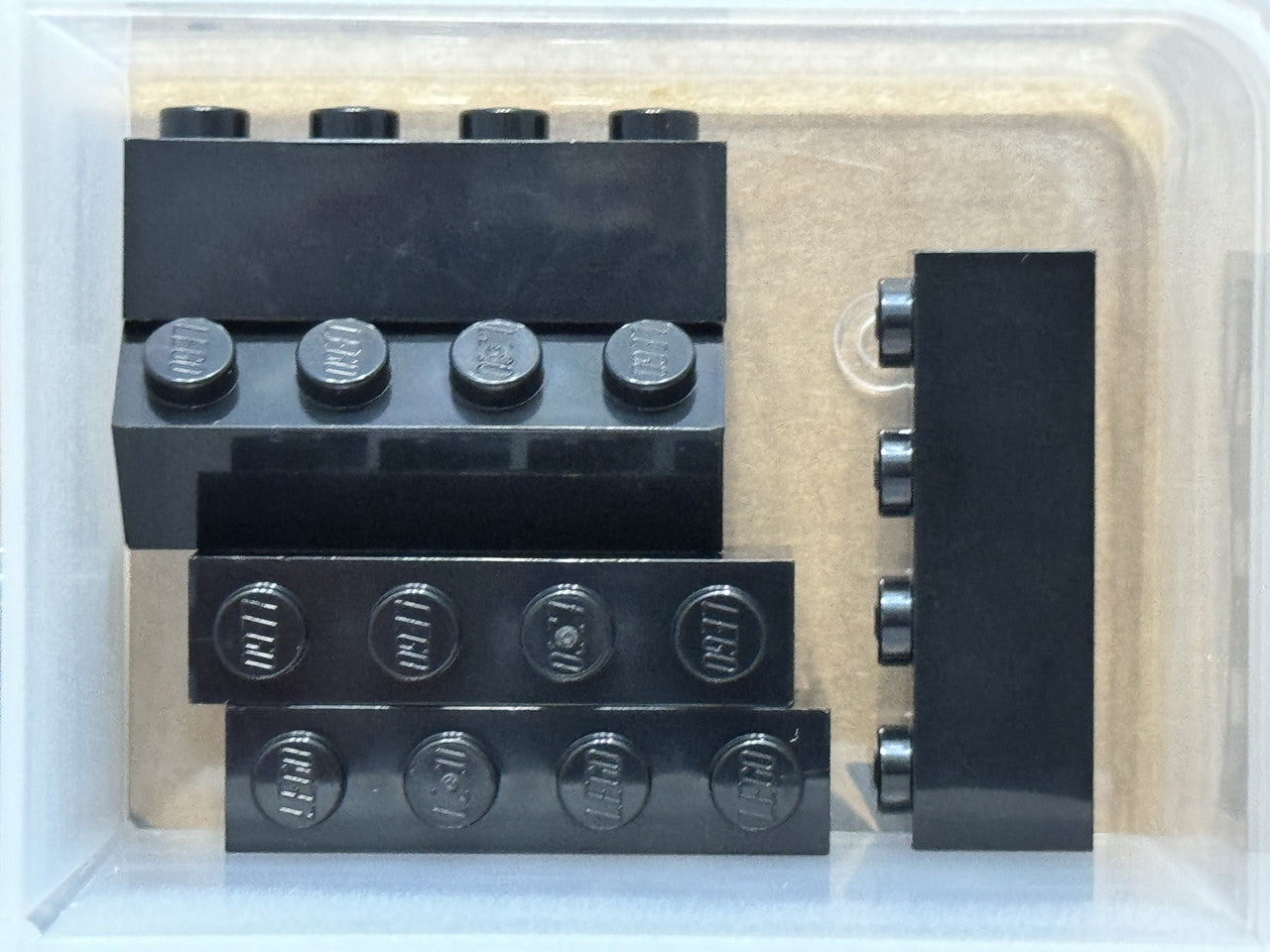 LEGO Parts - Black Brick 1 x 4 - No 3010 - QTY 5