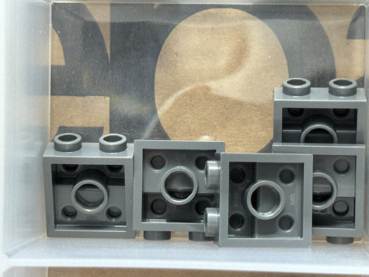LEGO Parts - Dark Bluish Gray Plate 2 x 2 x 2/3 2 Studs Side - No 4304 - QTY 5