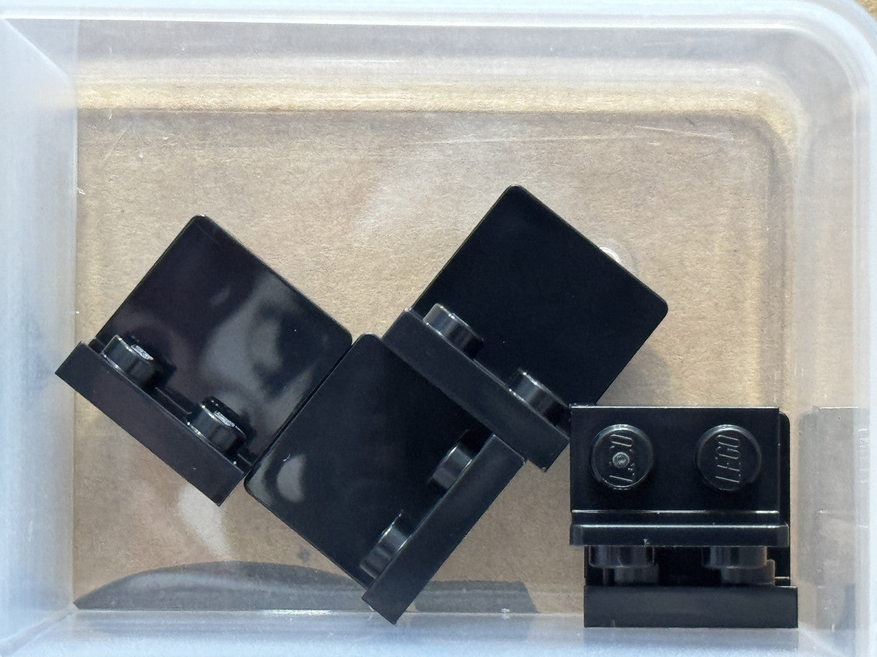 LEGO Parts - Black Bracket 1 x 2 - 2 x 2 Inverted - No 99207 - QTY 5