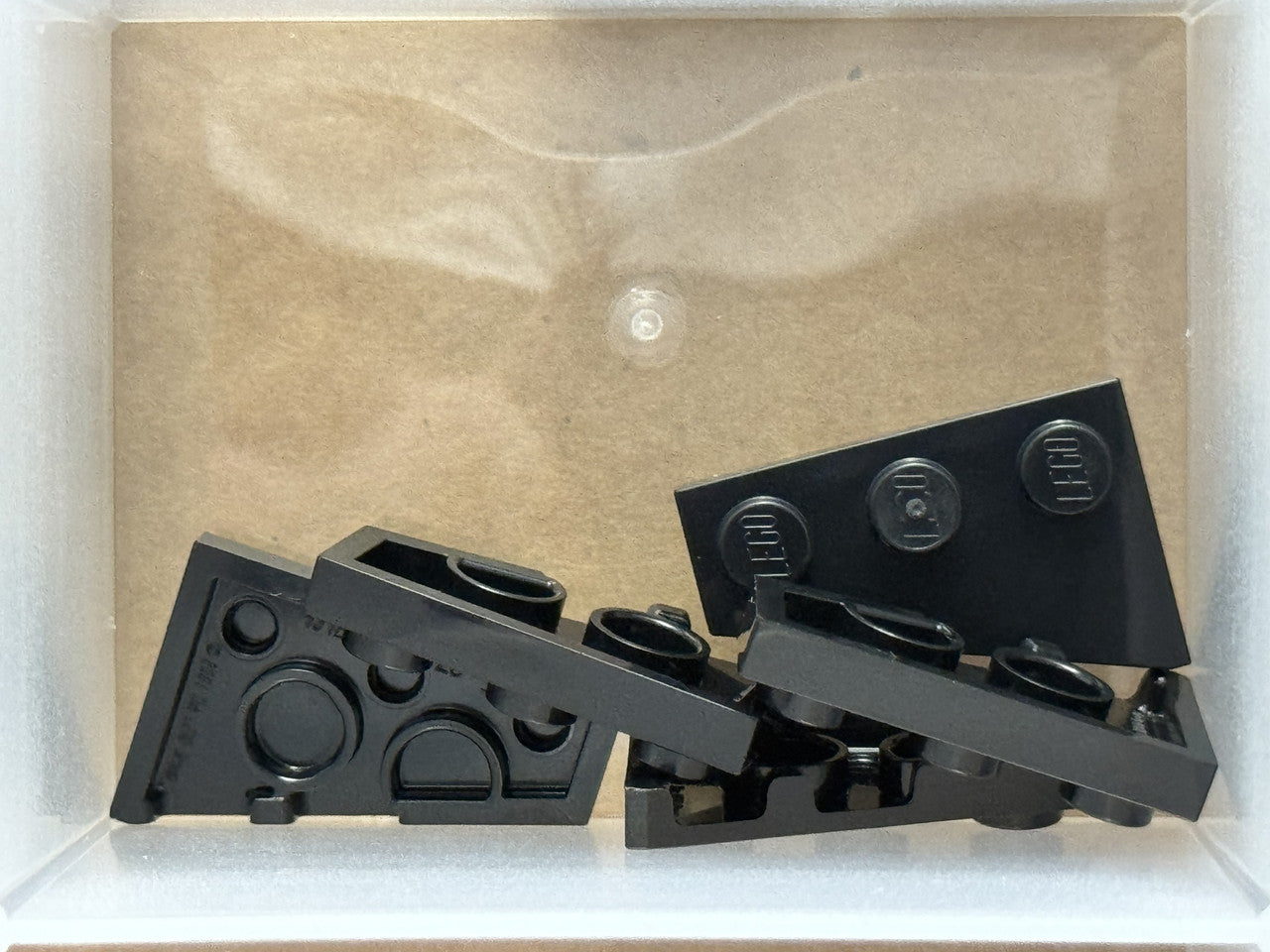 LEGO Parts - Black Wedge, Plate 3 x 2 Left - No 43723 - QTY 5