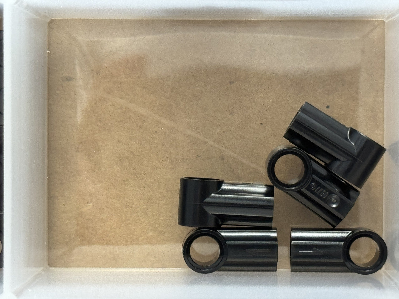 LEGO Parts - Black Technic, Axle and Pin Connector Angled #1 - No 32013 - QTY 5