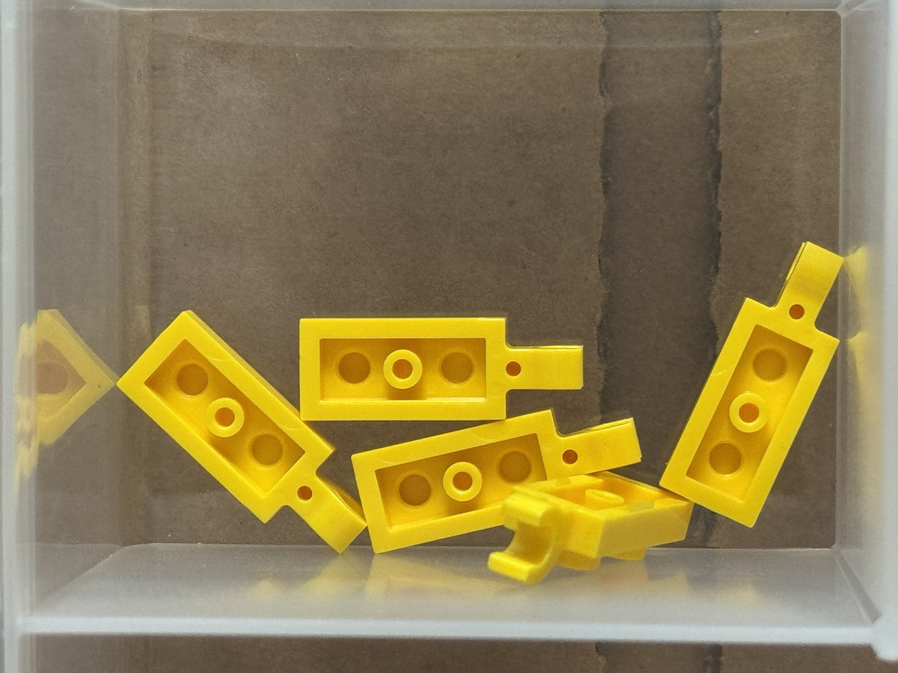 LEGO Parts - Yellow Plate 1 x 2 with Clip on End - No 63868 - QTY 5