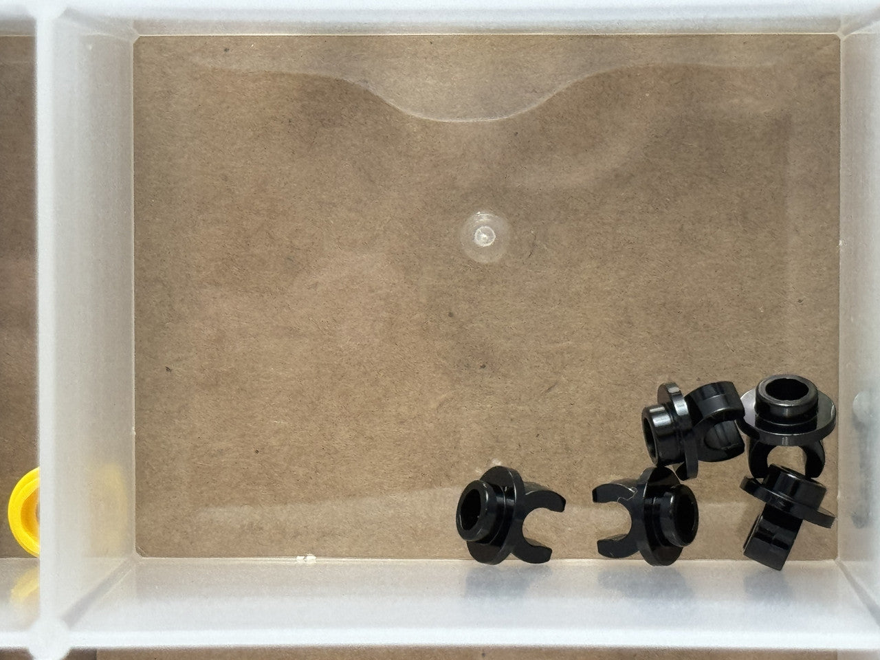 LEGO Parts - Black Plate, Round 1 x 1 with Clip on Bottom - No 5264 - QTY 5