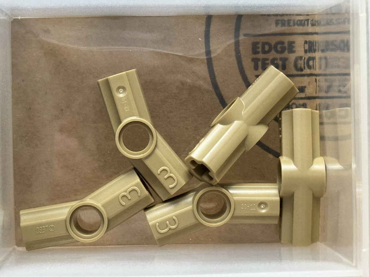 LEGO Parts - Dark Tan Technic, Axle Pin Connector Angled #3 - No 32016 - QTY 5