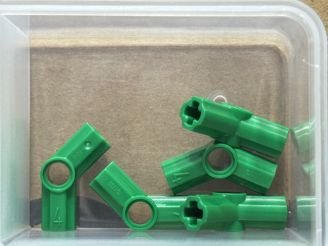 LEGO Parts - Green Technic, Axle Pin Connector Angled #4 - No 32192 - QTY 5