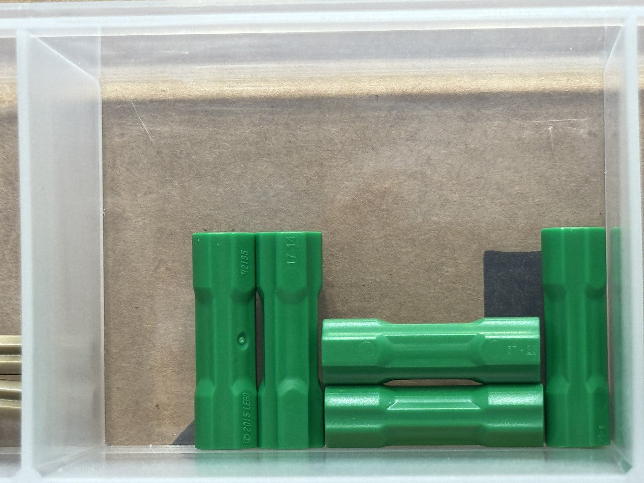 LEGO Parts - Green Technic, Axle Connector 3L - No 26287 - QTY 5