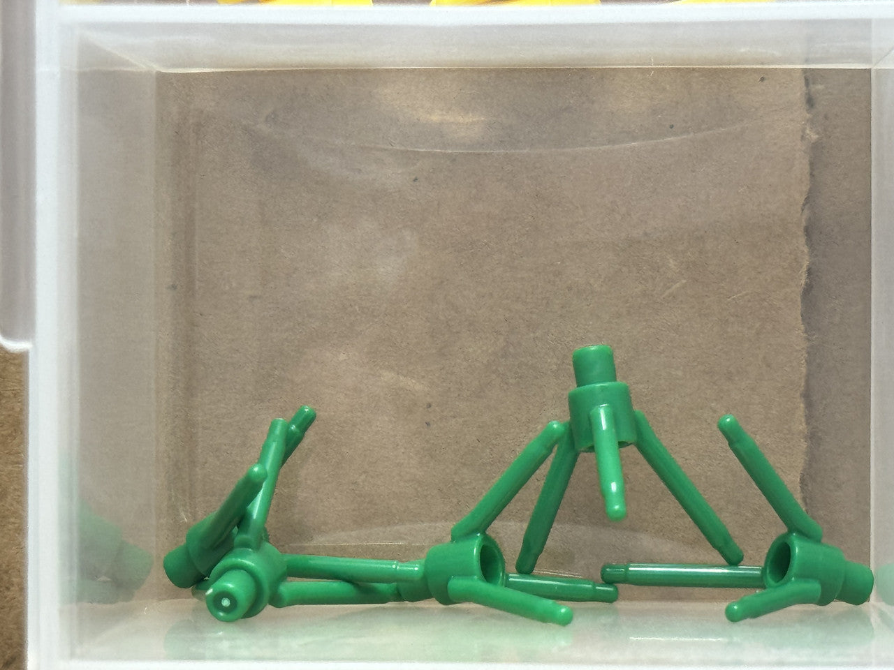 LEGO Parts - Green Plant Flower Stem Bar Holder, Bar 3 Stems - No 24855 - QTY 5