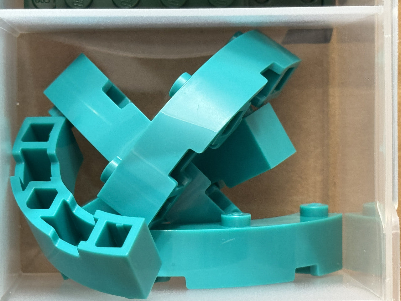 LEGO Parts - Dark Turquoise Brick, Round Corner 4 x 4 3 Studs - No 48092 - QTY 5