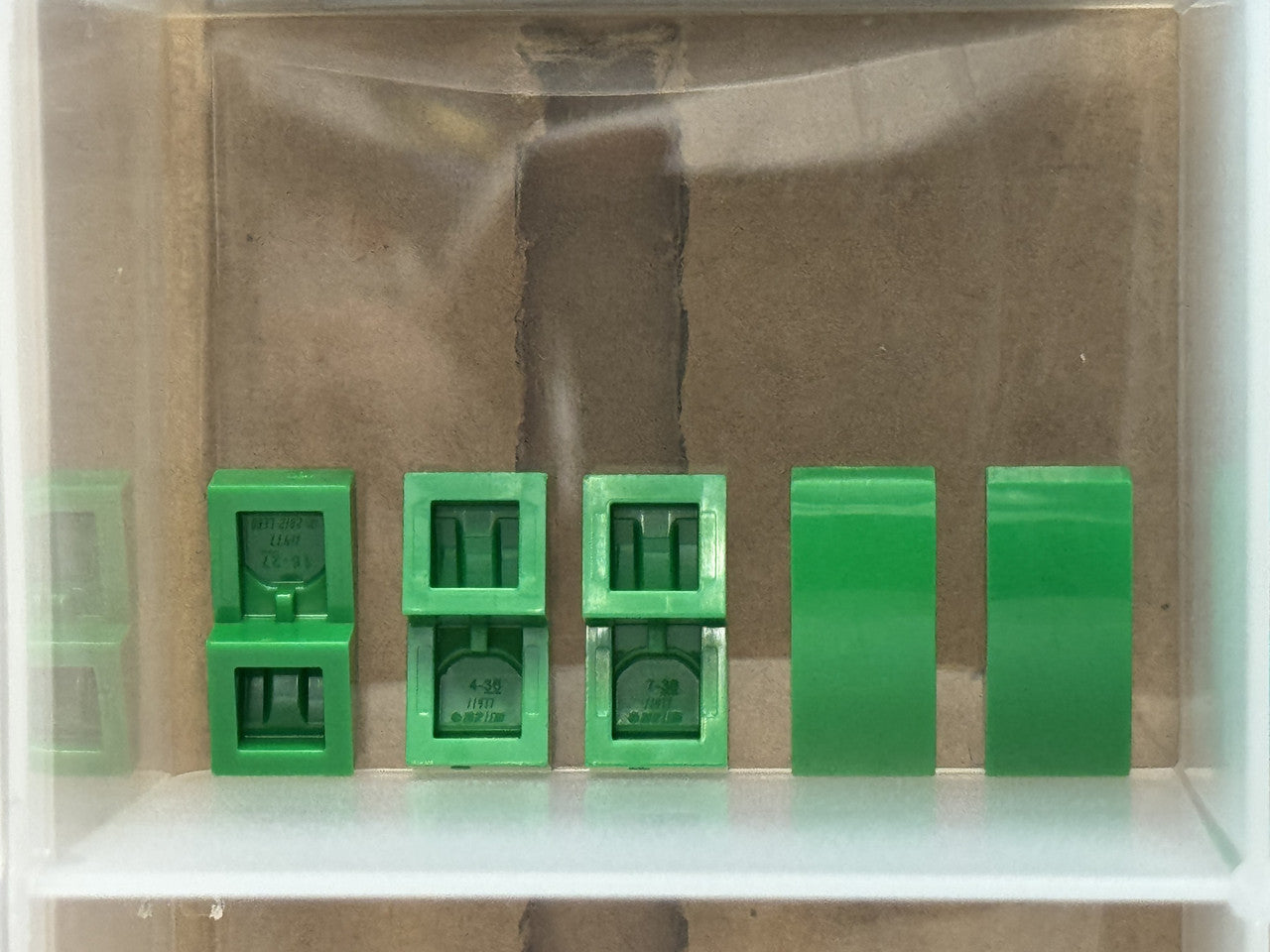 LEGO Parts - Green Slope, Curved 2 x 1 x 2/3 - No 11477 - QTY 5