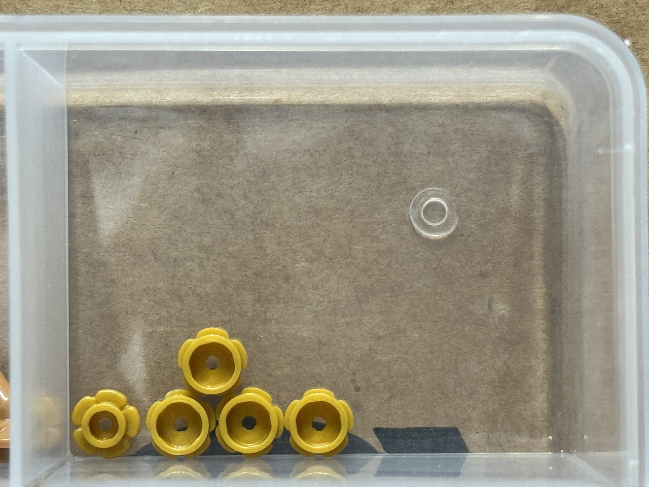 LEGO Parts - Pearl Gold Plate, Round 1 x 1 Flower Edge - No 24866 - QTY 5