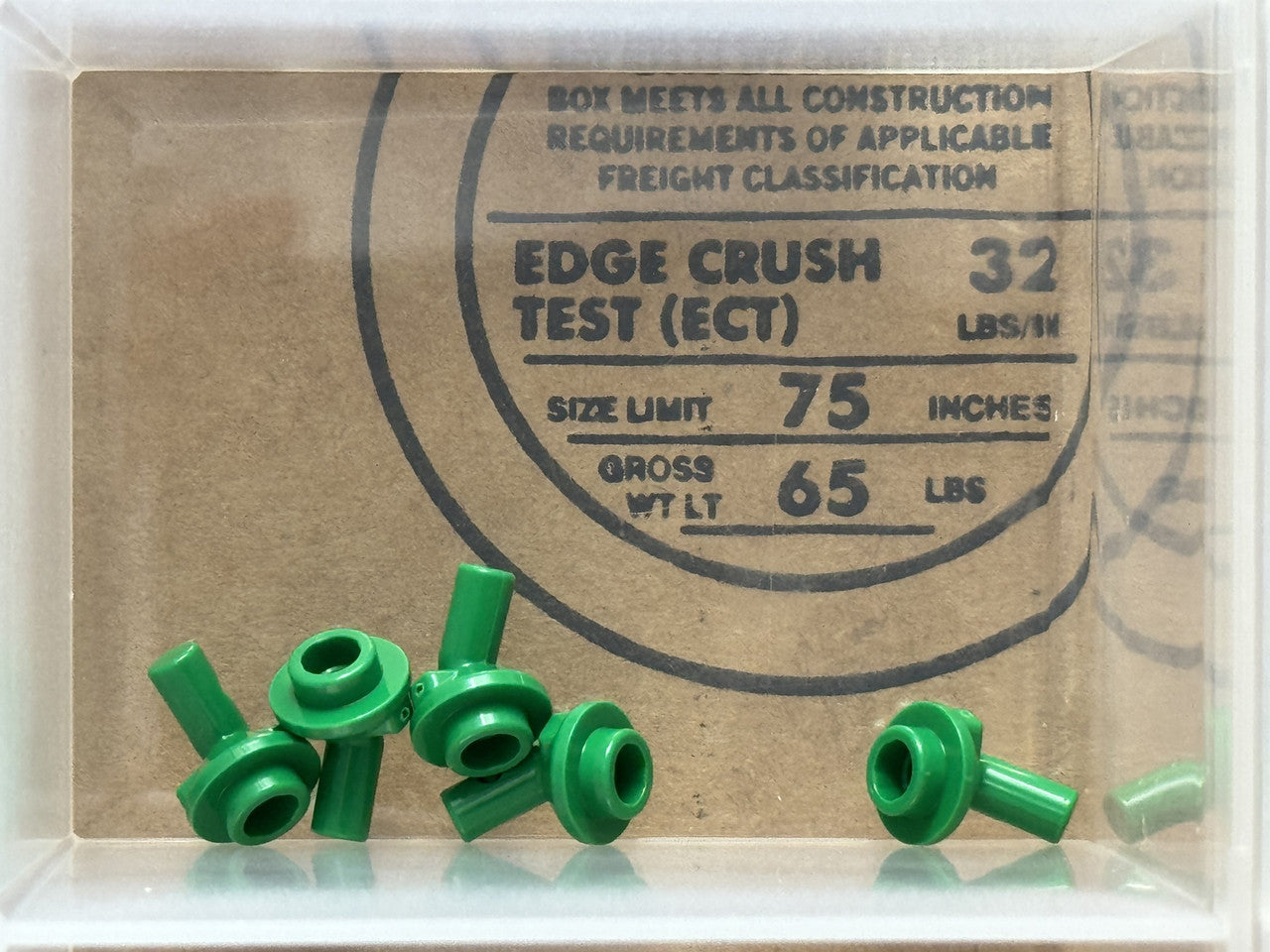 LEGO Parts - Green Bar 1L with Angled Hollow Stud - No 65578 - QTY 5