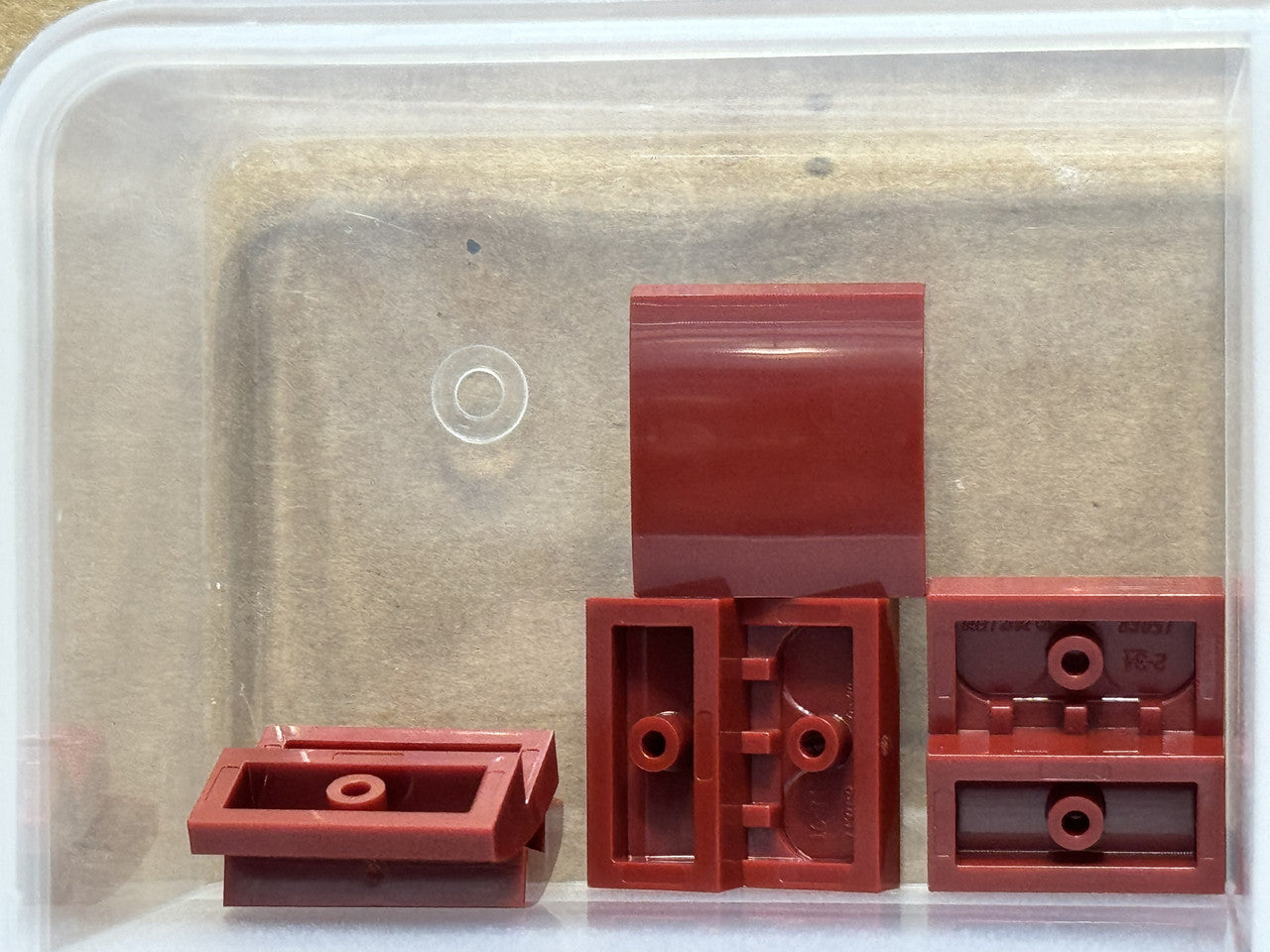 LEGO Parts - Dark Red Slope, Curved 2 x 2 x 2/3 - No 15068 - QTY 5