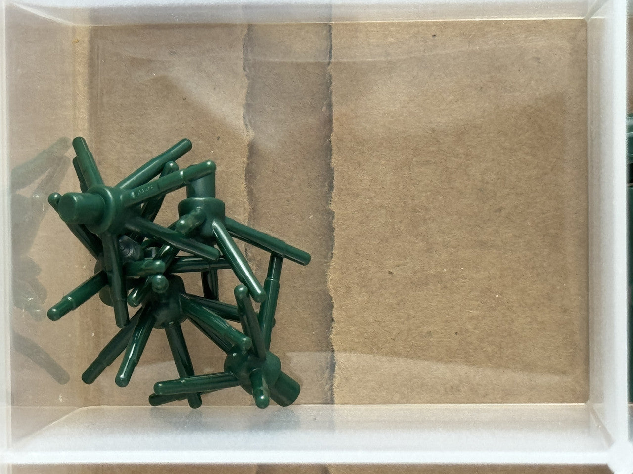 LEGO Parts - Dark Green Plant Flower Stem Bar and 6 Stems - No 19119 - QTY 5