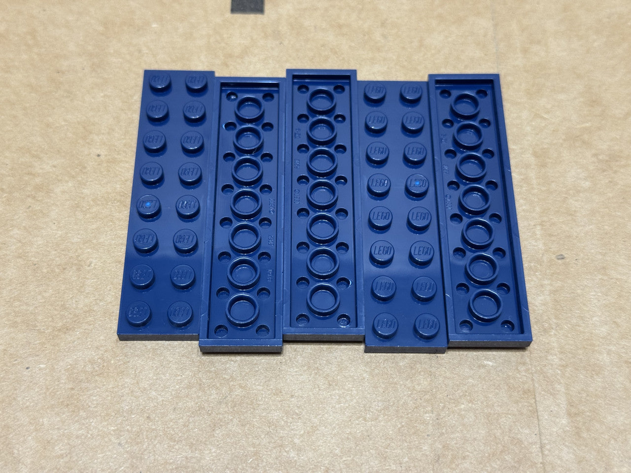 LEGO Parts - Dark Blue Plate 2 x 8 - No 3034 - QTY 5