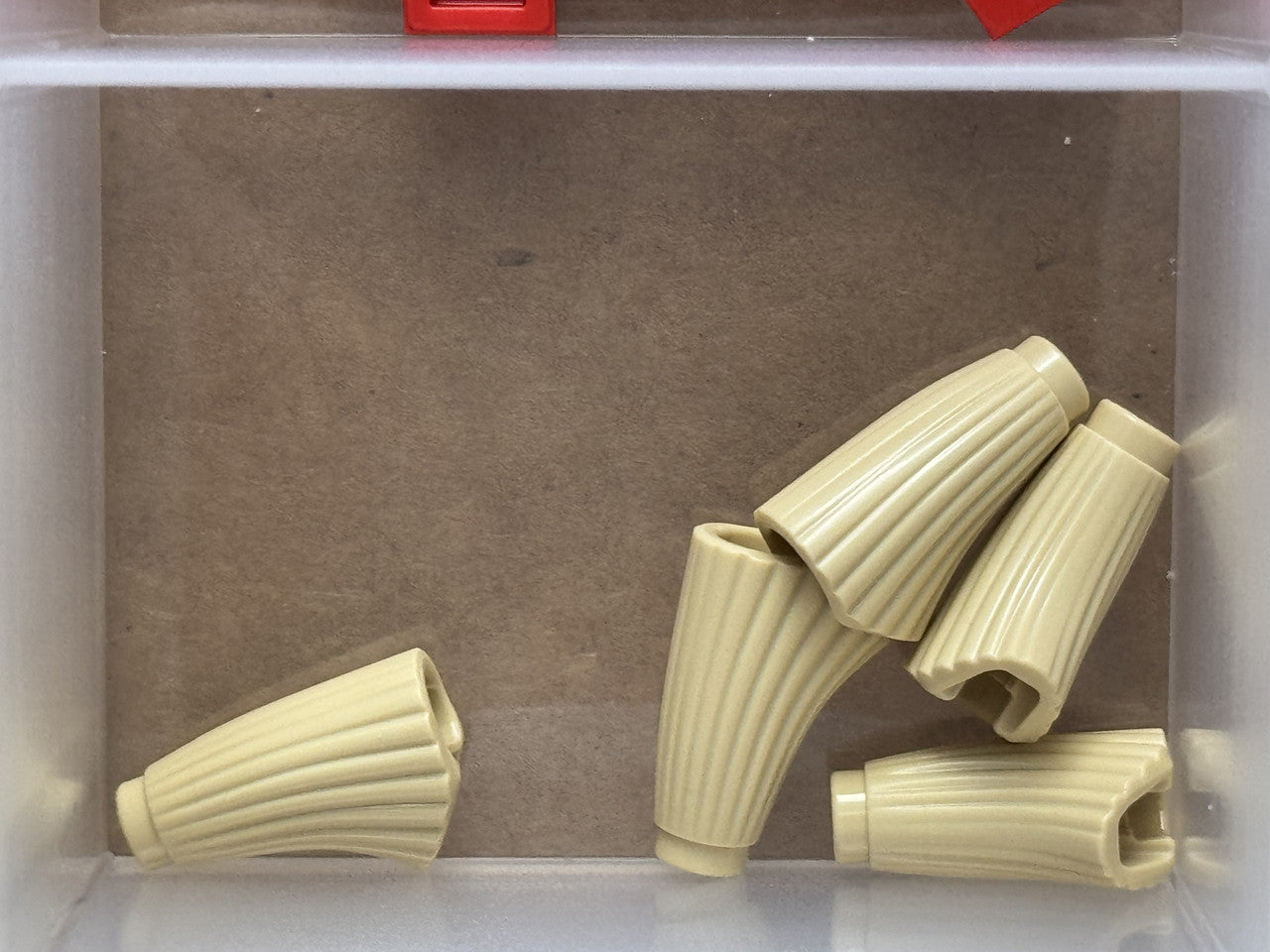 LEGO Parts - Tan Minifigure, Utensil Broom Bristles - No 90826 - QTY 5