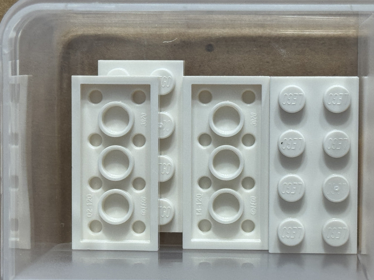 LEGO Parts - White Plate 2 x 4 - No 3020 - QTY 5
