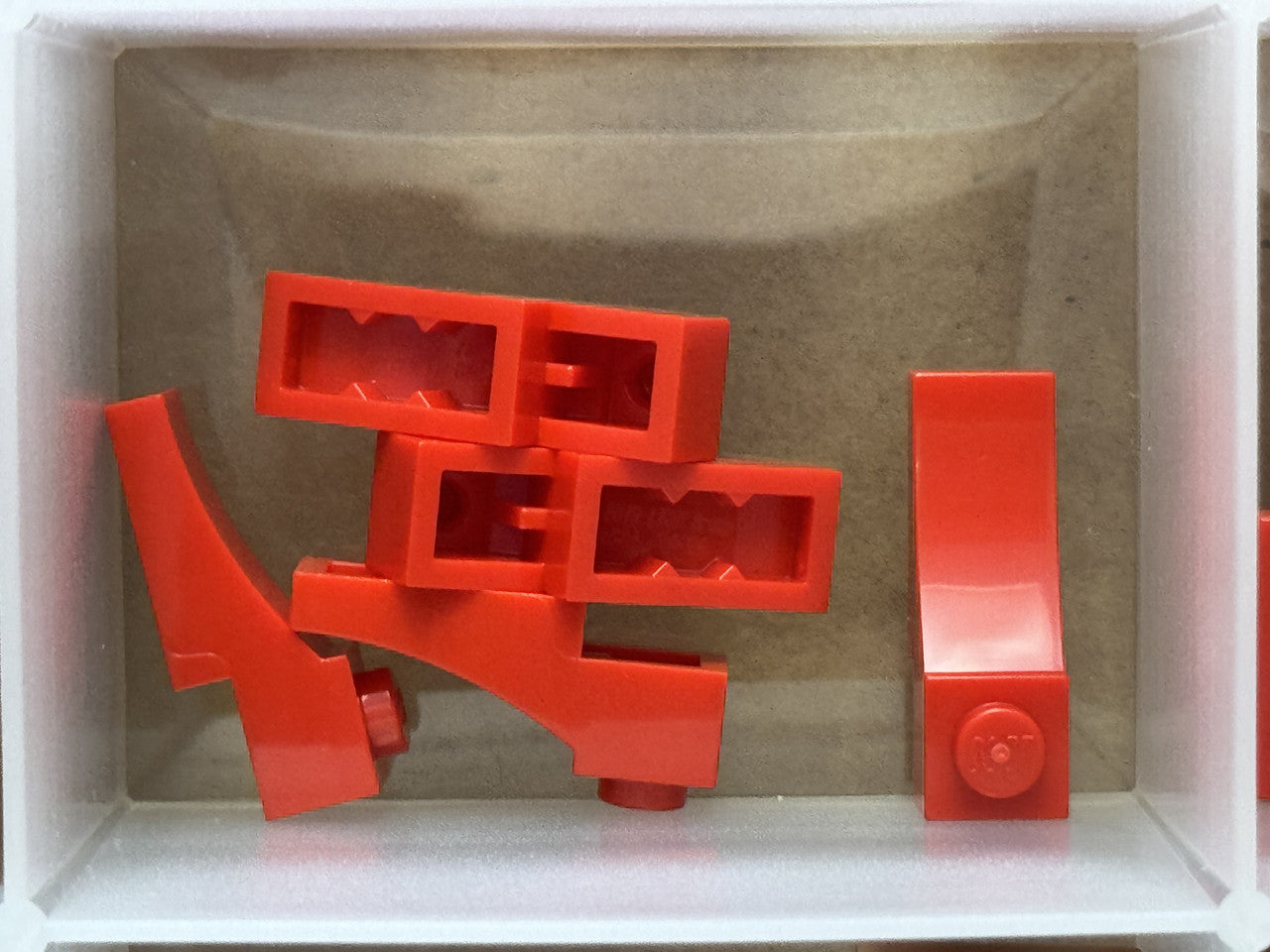 LEGO Parts - Red Arch 1 x 3 Inverted - No 70681 - QTY 5