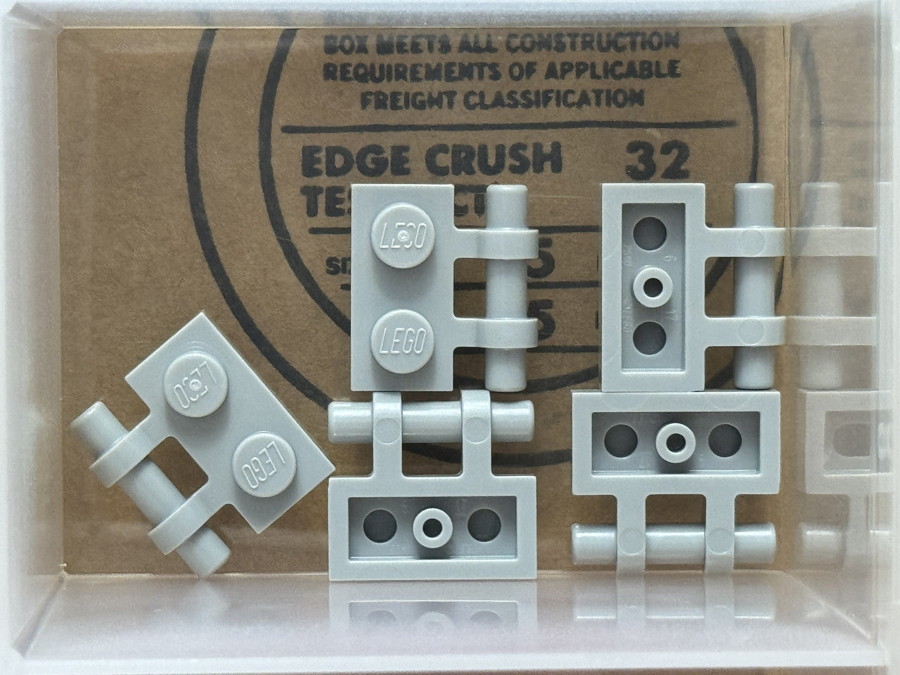 LEGO Parts - Light Bluish Gray Plate 1 x 2 Bar Handle on Side - No 2540 - QTY 5