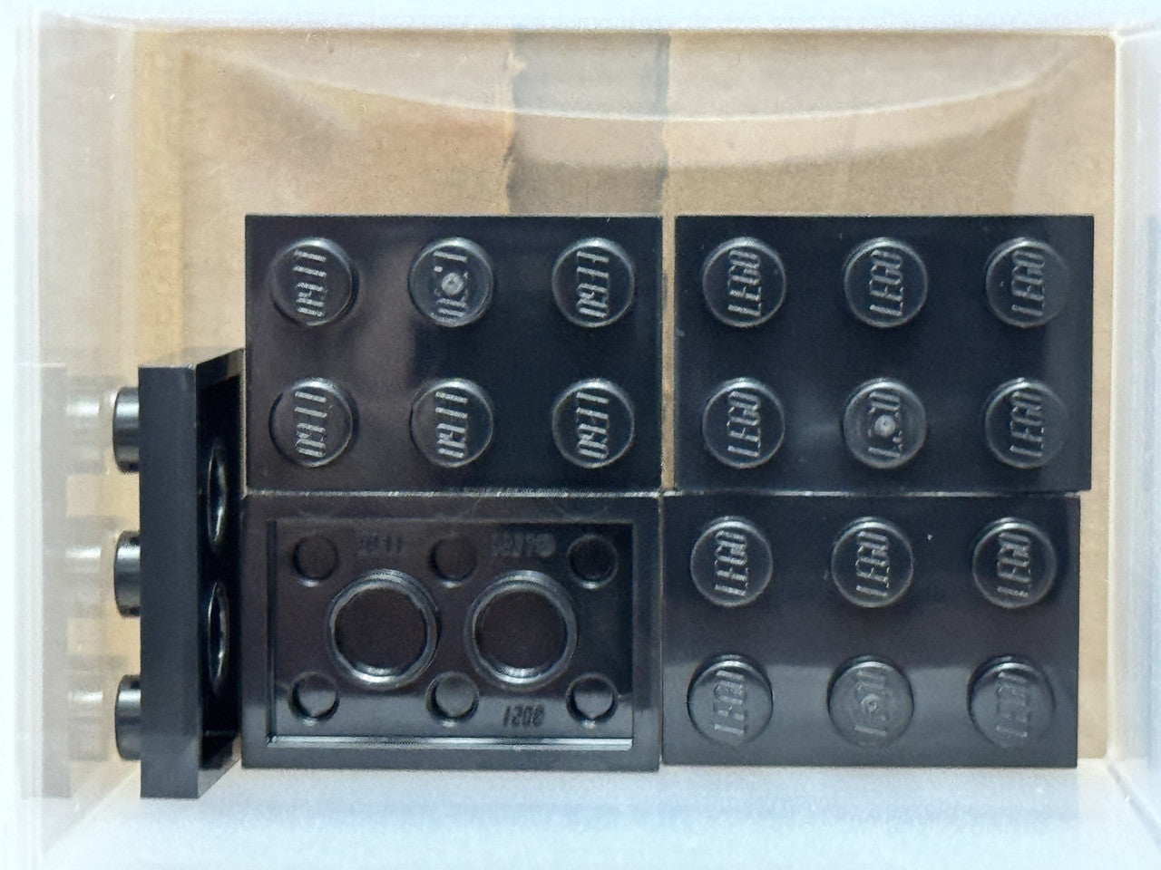 LEGO Parts - Black Plate 2 x 3 - No 3021 - QTY 5
