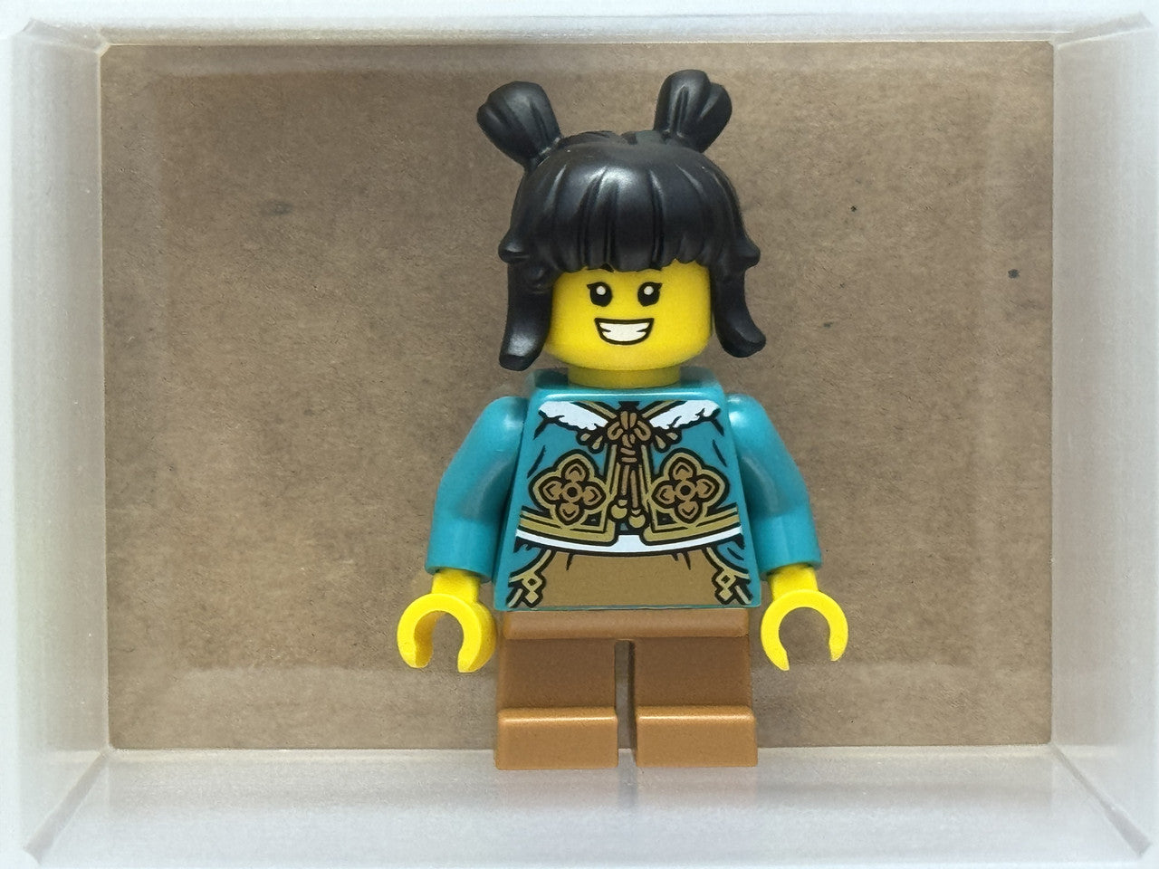 LEGO Minifigure - Holiday - Child - Girl, Dark Turquoise - No hol371 - QTY 1