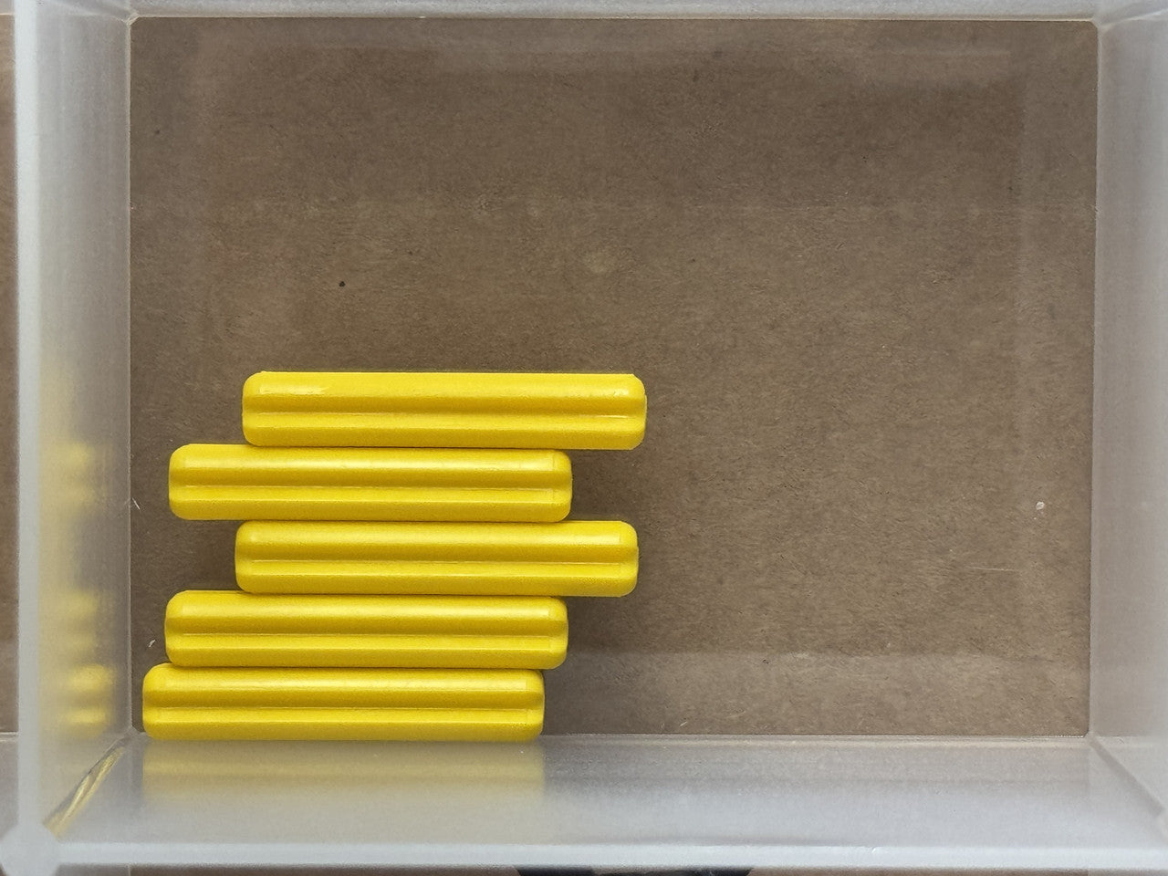 LEGO Parts - Yellow Technic, Axle 3L - No 4519 - QTY 5