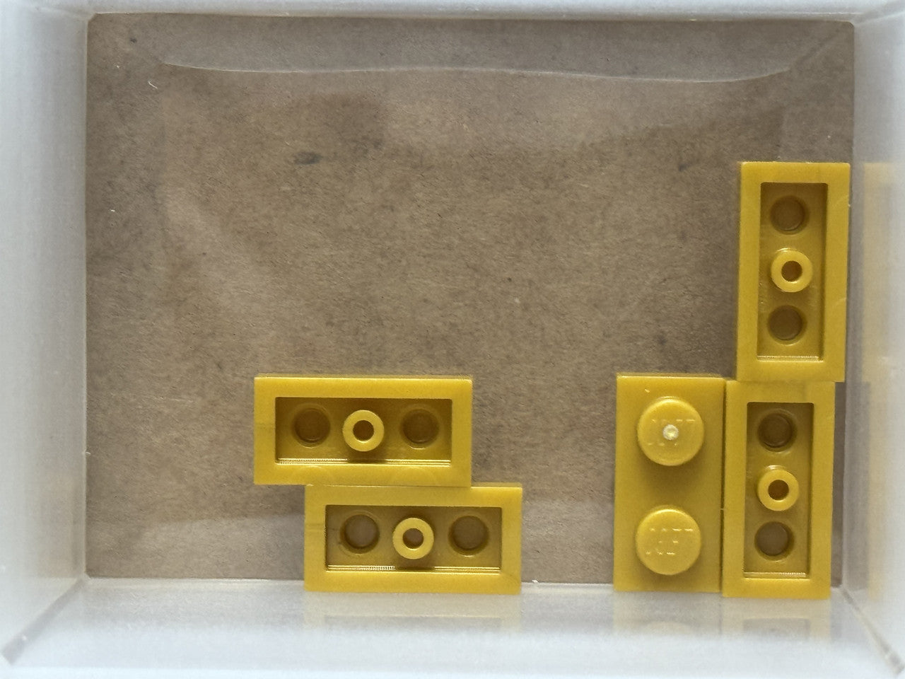 LEGO Parts - Pearl Gold Plate 1 x 2 - No 3023 - QTY 5