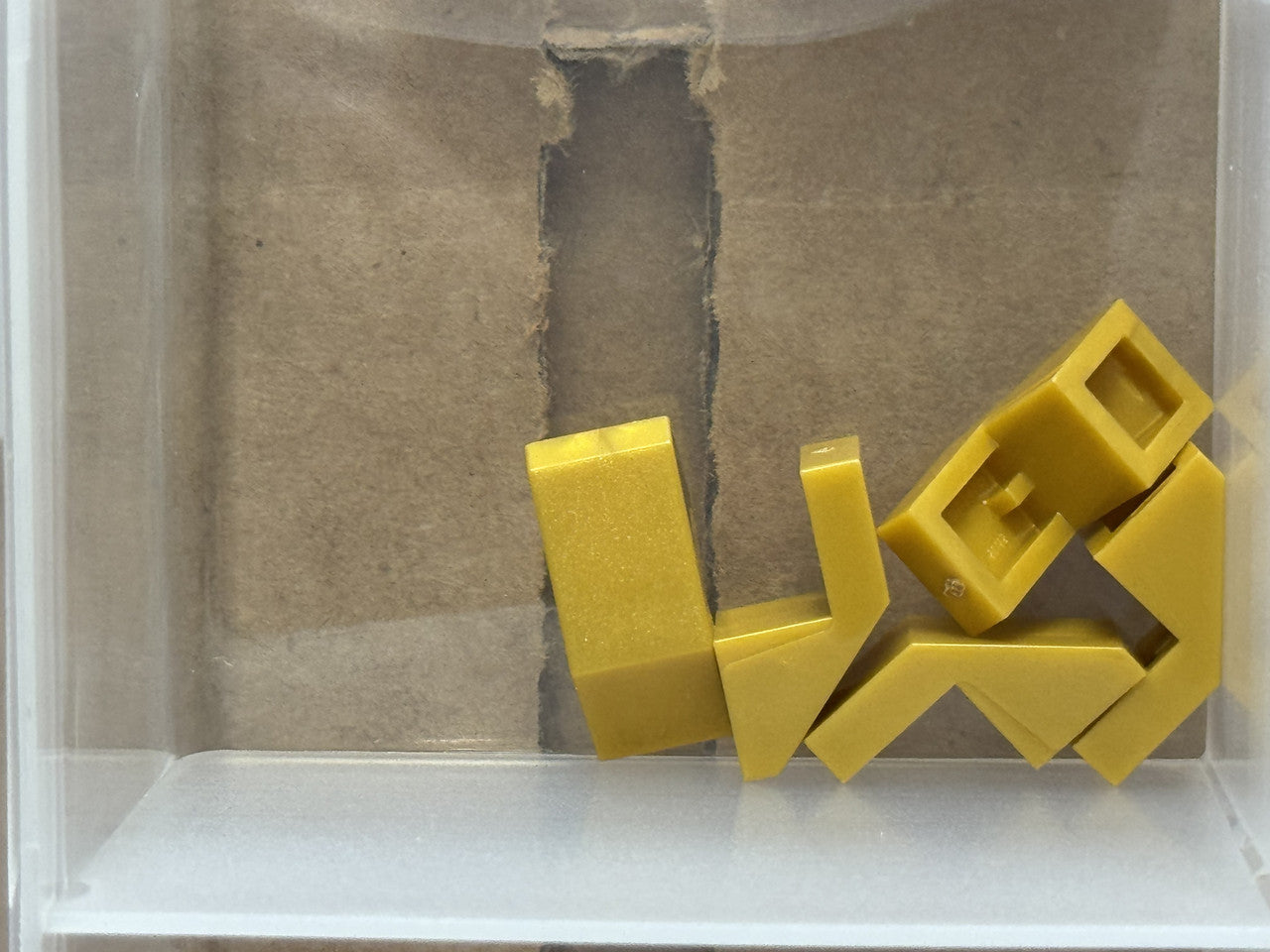LEGO Parts - Pearl Gold Slope 45 2 x 1 Cutout without Stud - No 28192 - QTY 5