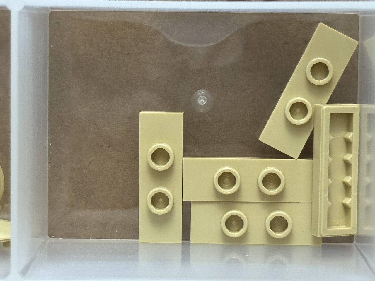 LEGO Parts - Tan Plate 1 x 3 with 2 Studs (Double Jumper) - No 34103 - QTY 5