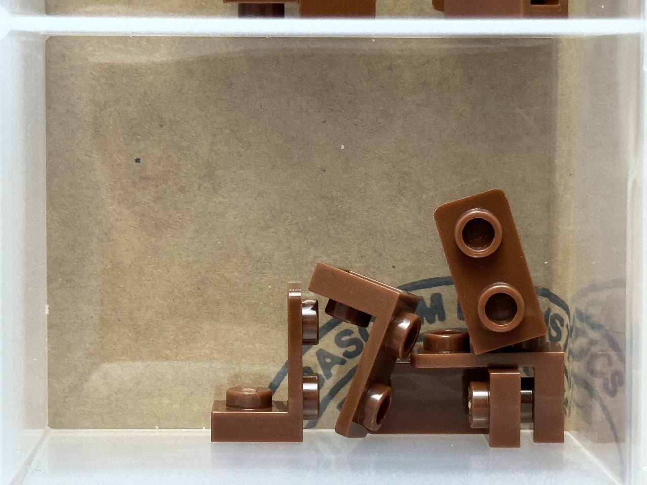 LEGO Parts - Reddish Brown Bracket 1 x 1 - 1 x 2 Inverted - No 73825 - QTY 5