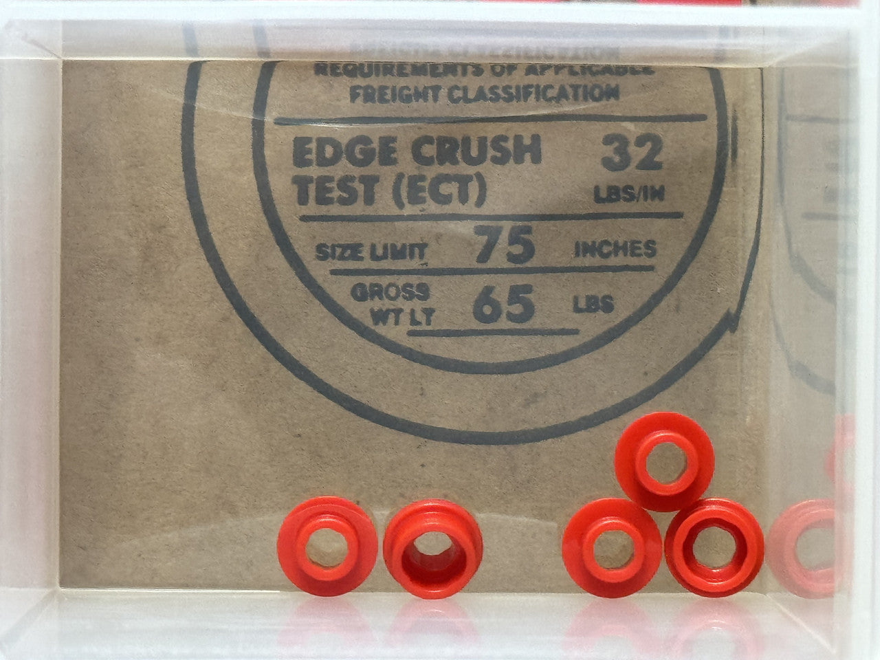 LEGO Parts - Red Plate, Round 1 x 1 with Open Stud - No 85861 - QTY 5