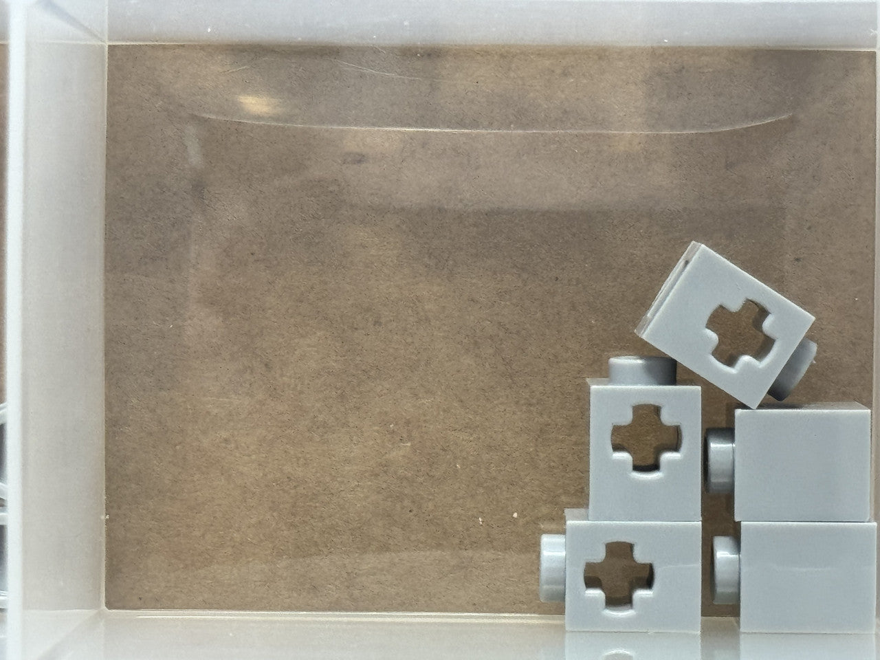 LEGO Parts - Light Bluish Gray Technic, Brick 1 x 1 Axle Hole - No 73230 - QTY 5