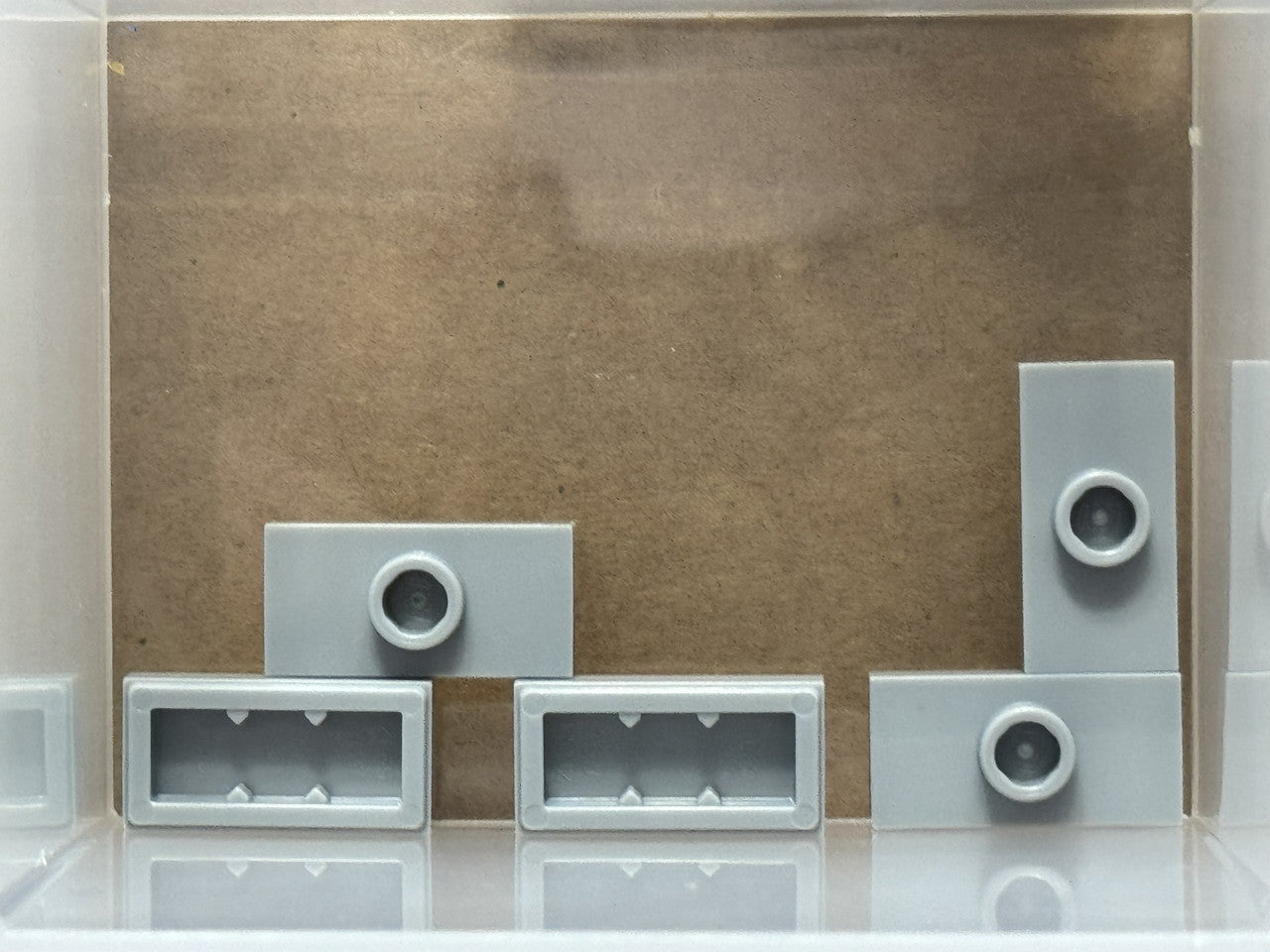 LEGO Parts - Light Bluish Gray Plate 1 x 2 1 Stud (Jumper) - No 15573 - QTY 5