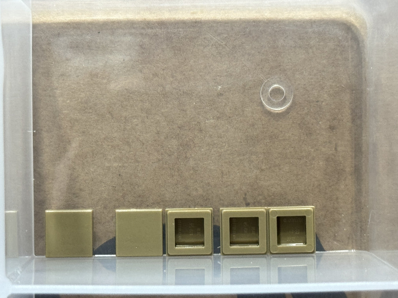 LEGO Parts - Dark Tan Tile 1 x 1 - No 3070 - QTY 5