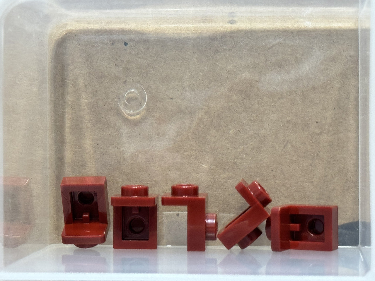LEGO Parts - Dark Red Bracket 1 x 1 - 1 x 1 - No 36841 - QTY 5