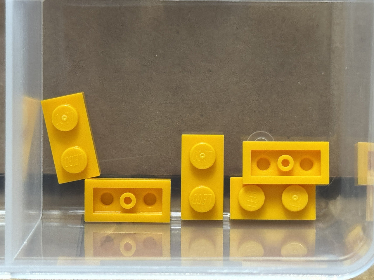 LEGO Parts - Bright Light Orange Plate 1 x 2 - No 3023 - QTY 5