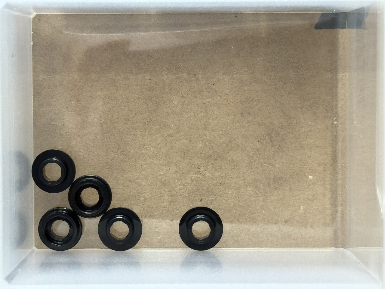 LEGO Parts - Black Plate, Round 1 x 1 with Open Stud - No 85861 - QTY 5