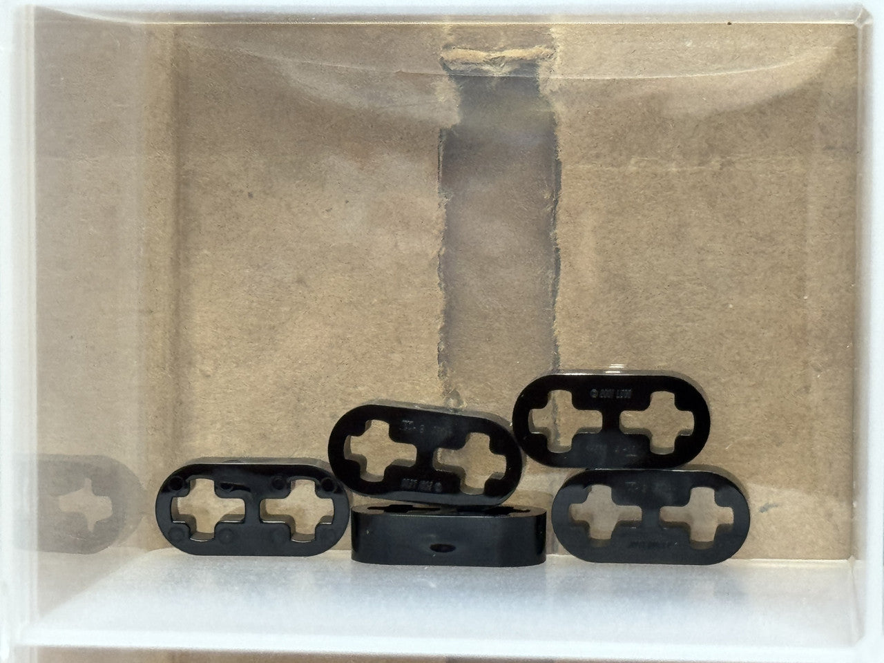 LEGO Parts - Black Technic, Liftarm Thin 1 x 2 - Axle Holes - No 41677 - QTY 5