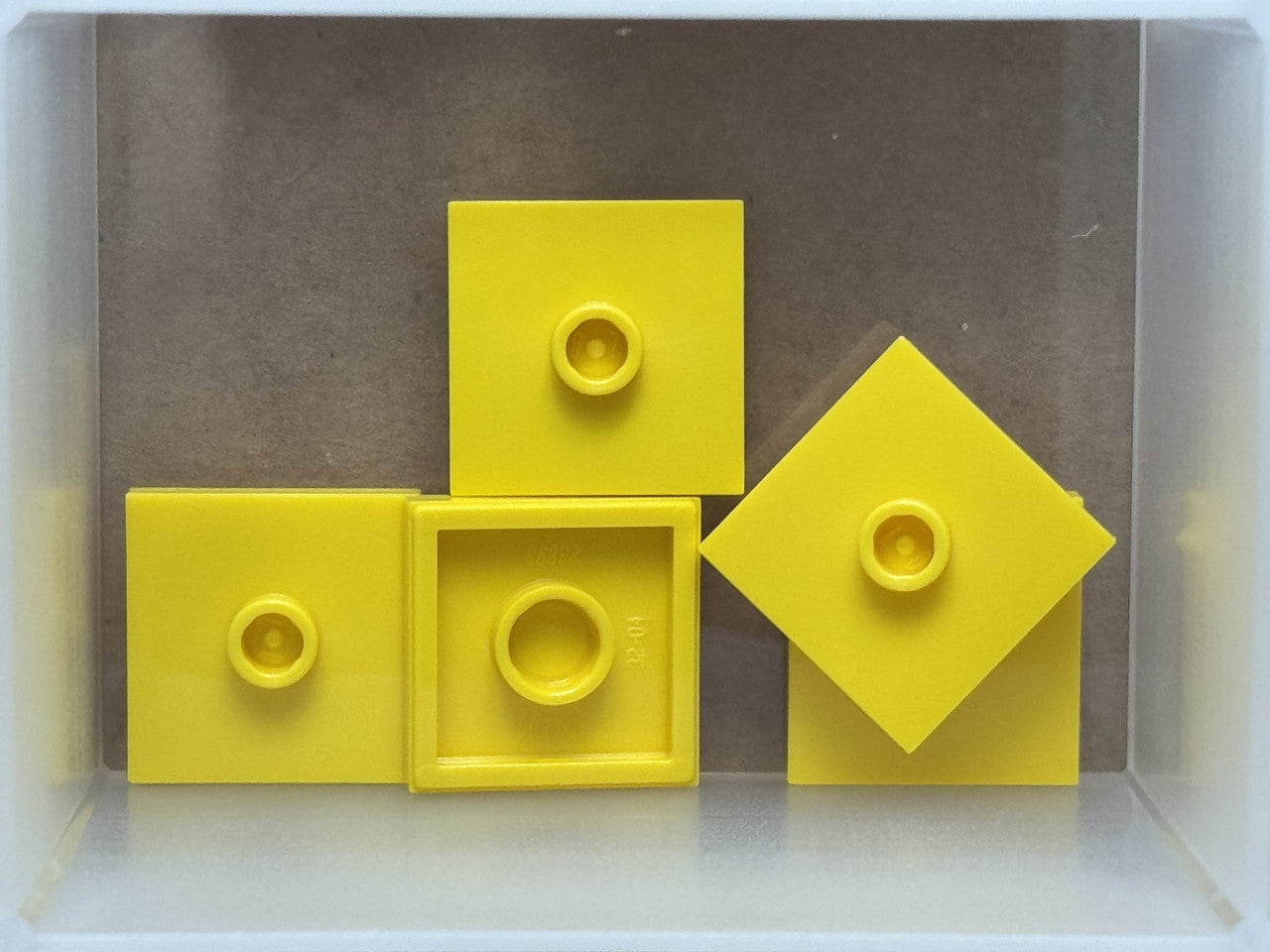 LEGO Parts - Yellow Plate 2 x 2 1 Stud in Center (Jumper) - No 87580 - QTY 5