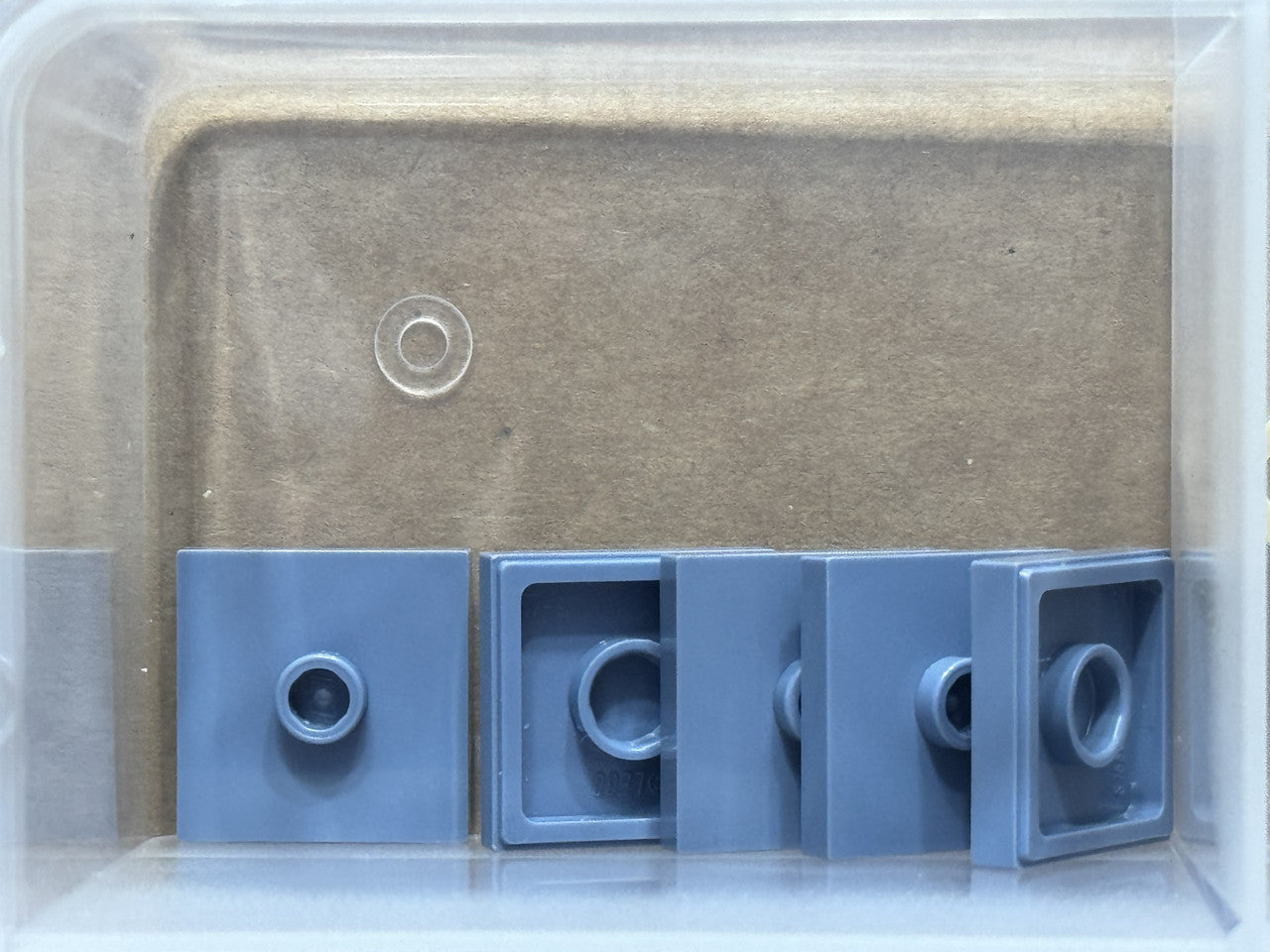 LEGO Parts - Sand Blue Plate 2 x 2 1 Stud in Center (Jumper) - No 87580 - QTY 5