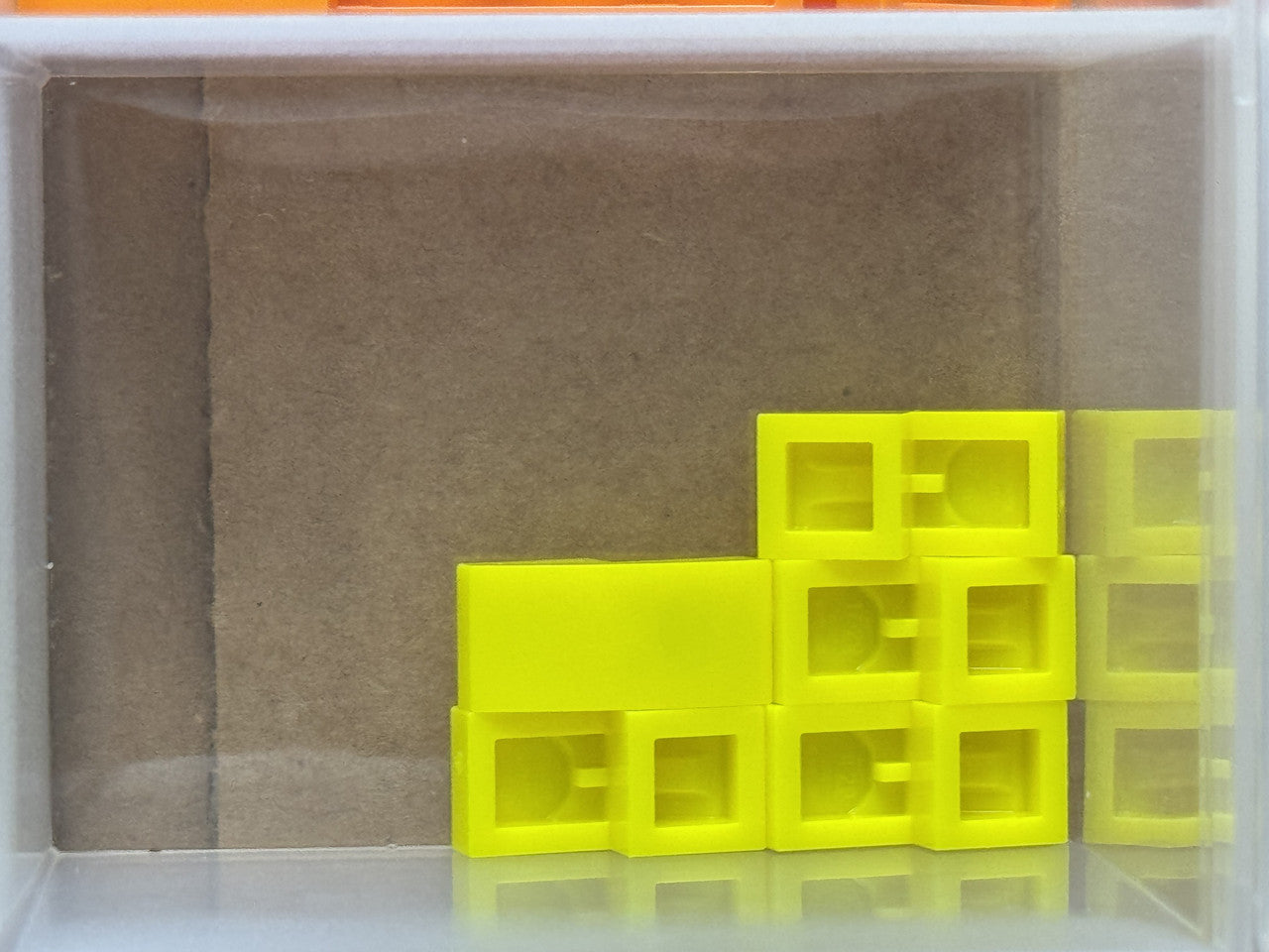 LEGO Parts - Neon Yellow Slope, Curved 2 x 1 x 2/3 - No 11477 - QTY 5