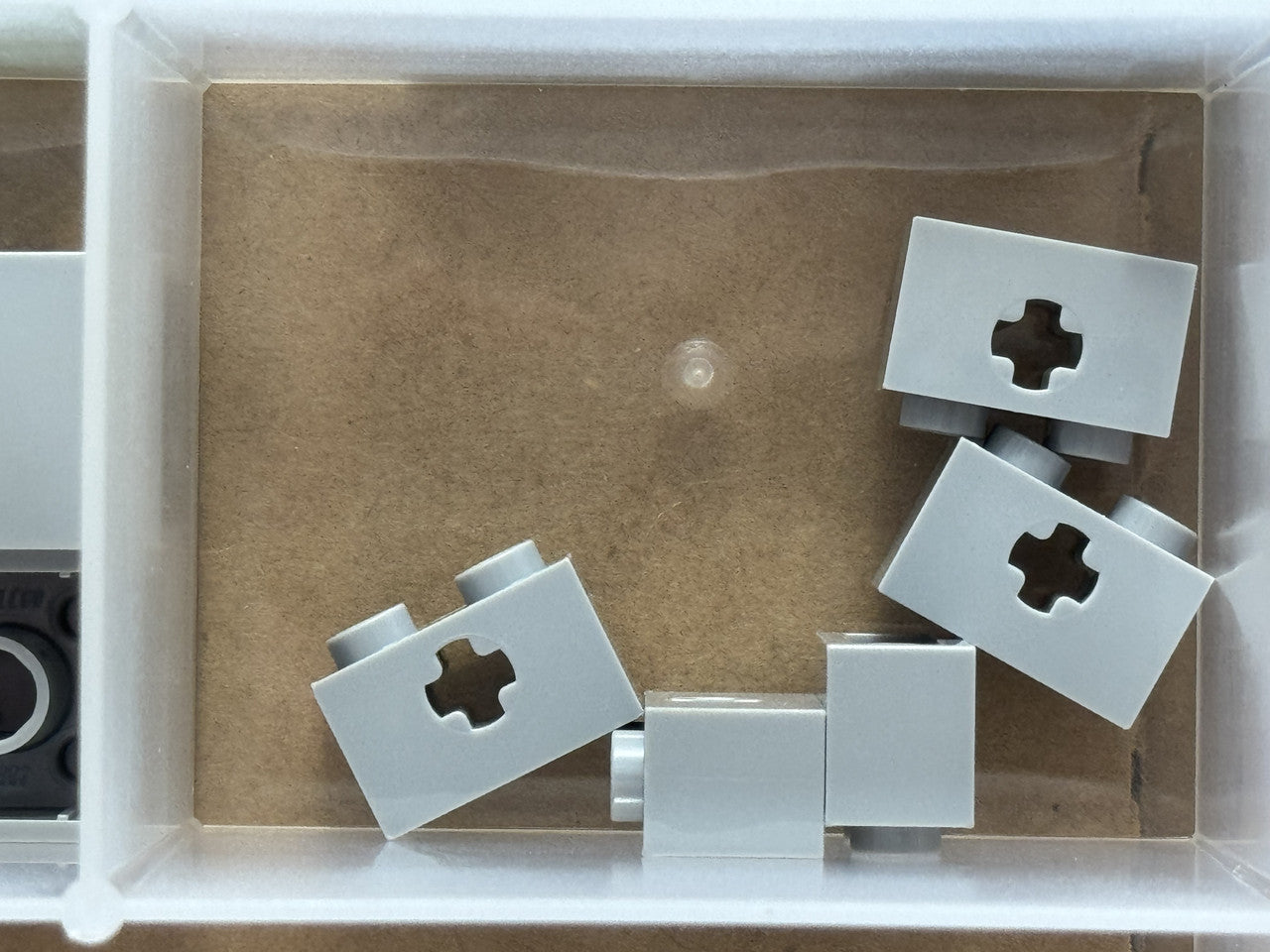 LEGO Parts - Light Bluish Gray Technic, Brick 1 x 2 Axle Hole - No 32064 - QTY 5