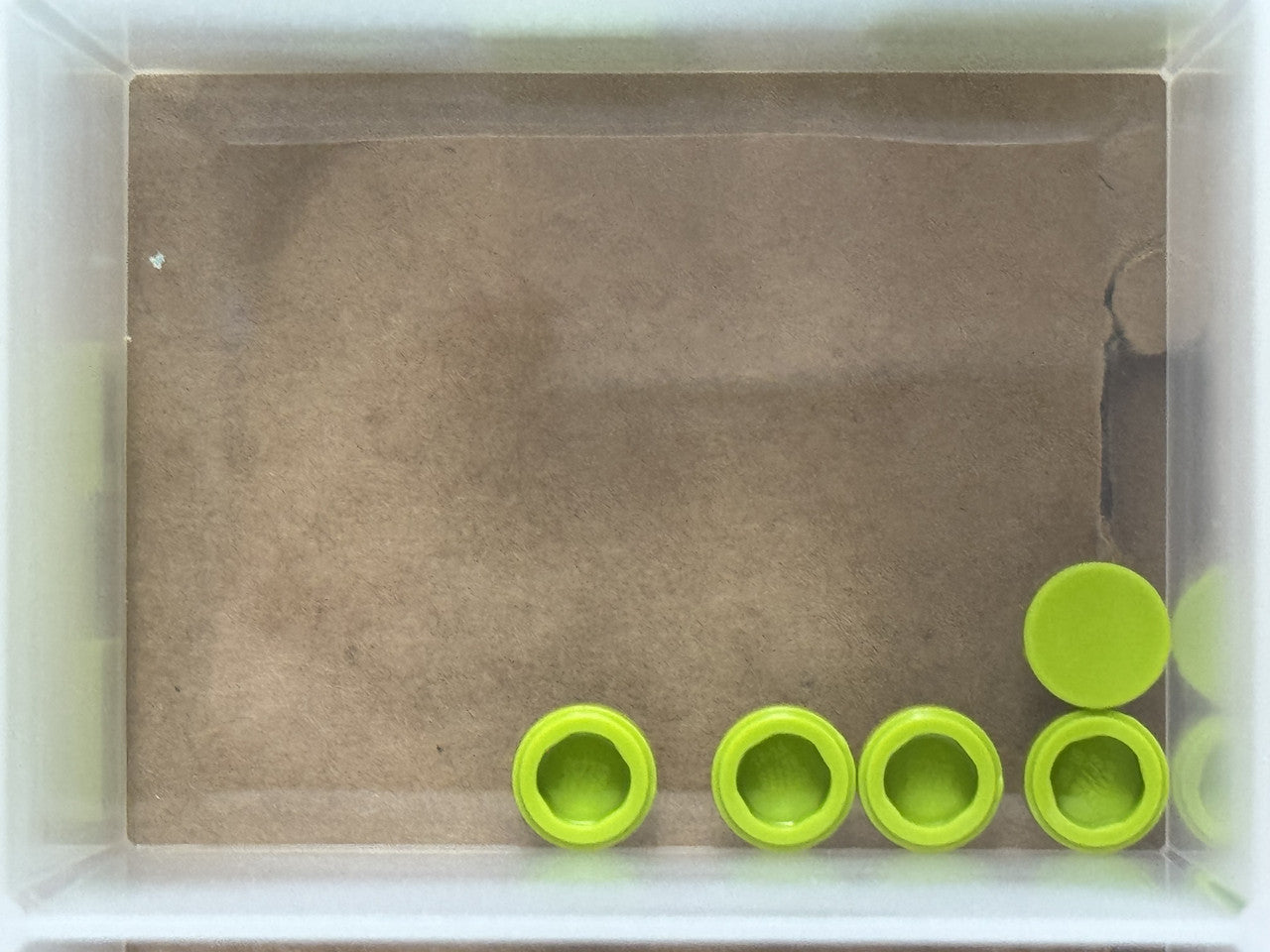 LEGO Parts - Lime Tile, Round 1 x 1 - No 98138 - QTY 5