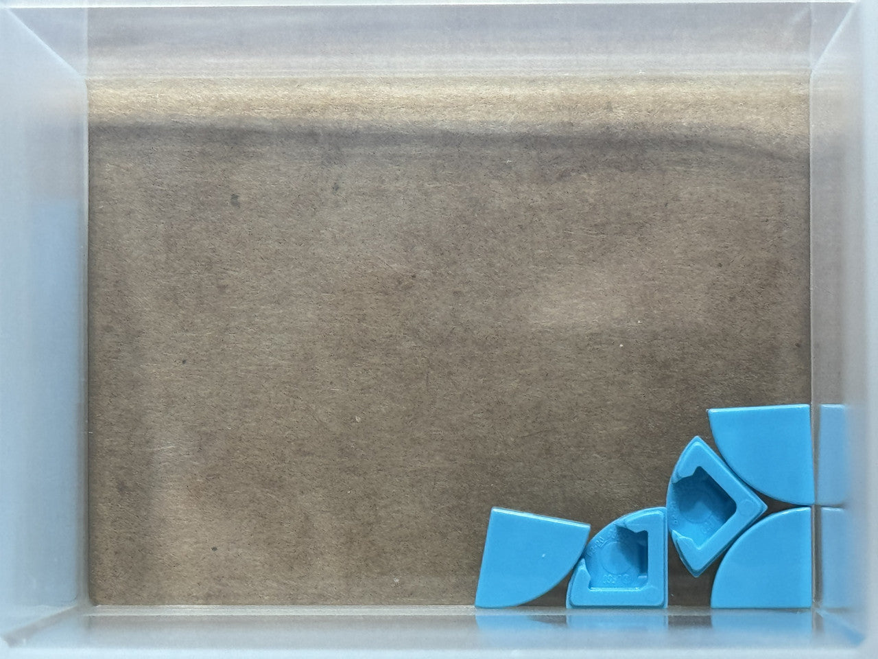 LEGO Parts - Medium Azure Tile, Round 1 x 1 Quarter - No 25269 - QTY 5