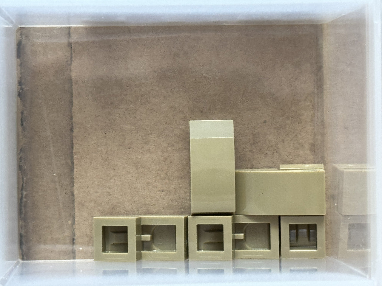 LEGO Parts - Dark Tan Slope, Curved 2 x 1 x 2/3 - No 11477 - QTY 5