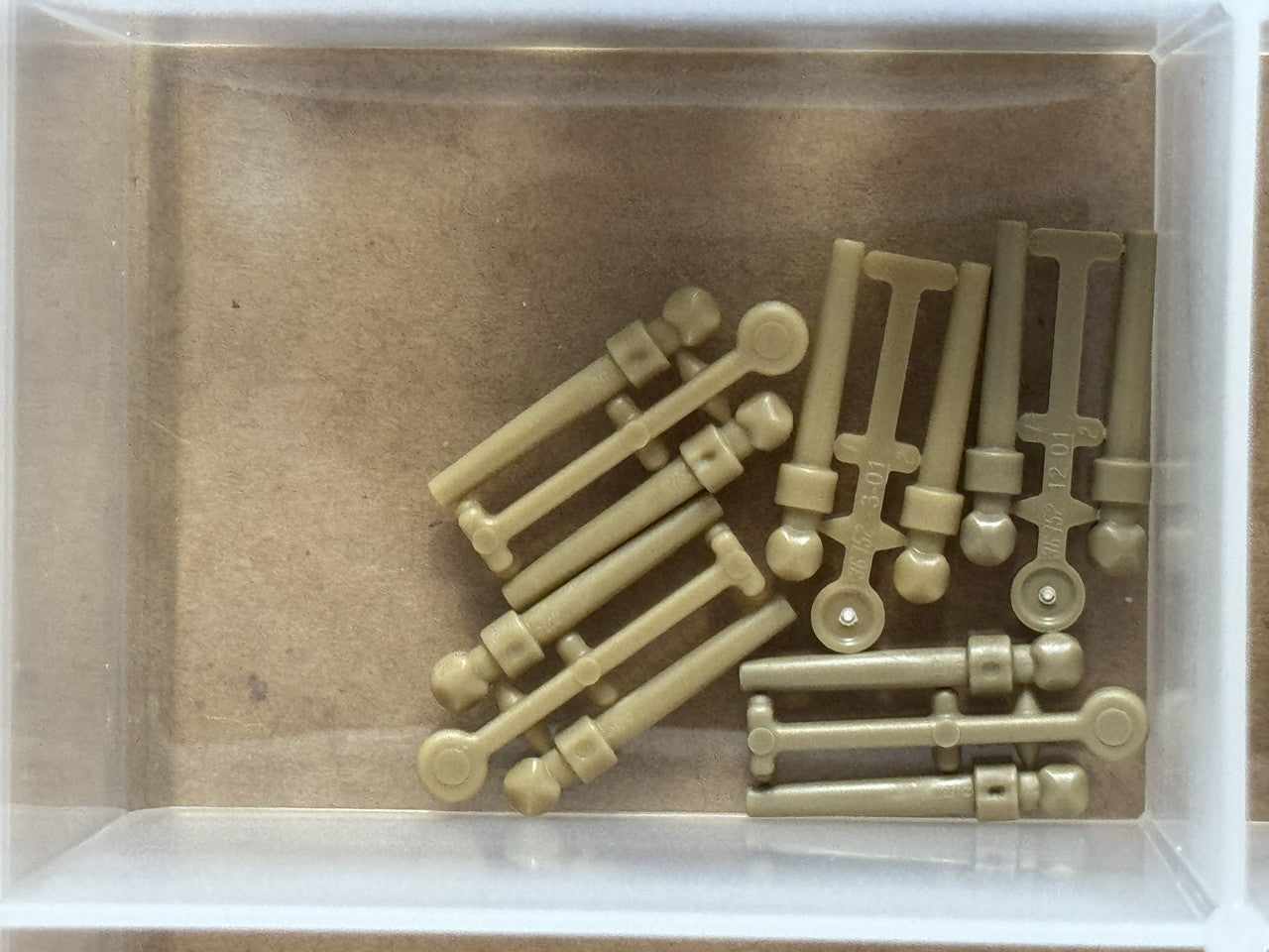LEGO Parts - Dark Tan Minifigure, Utensil Wand, 2 on Sprue - No 36752 - QTY 5